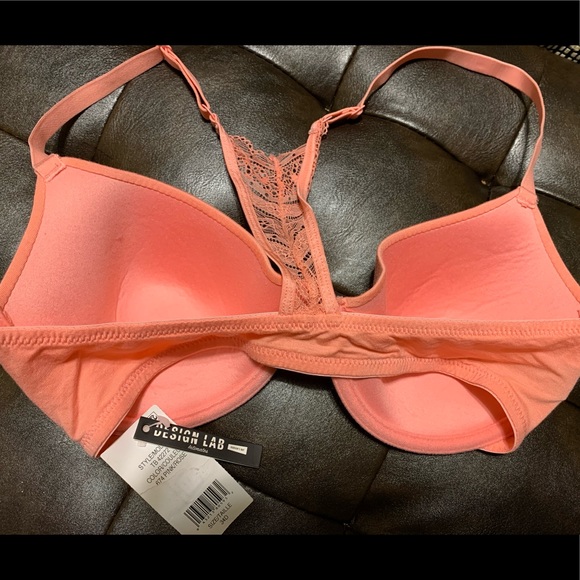 Bra 2/ $30  coral cotton - Picture 2 of 2
